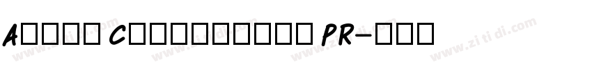 Adora Compressed PR字体转换